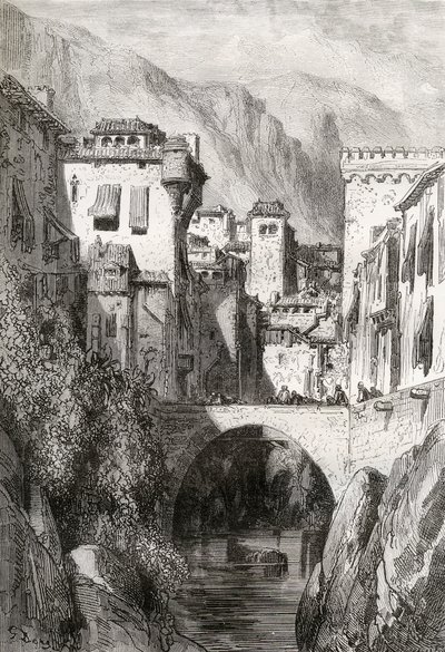 Les Rives du Darro, Grenade, illustration de 